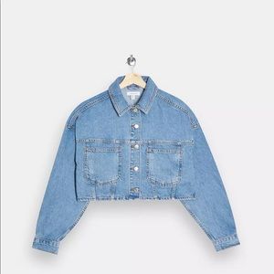 Topshop Cropped Denim Jacket 